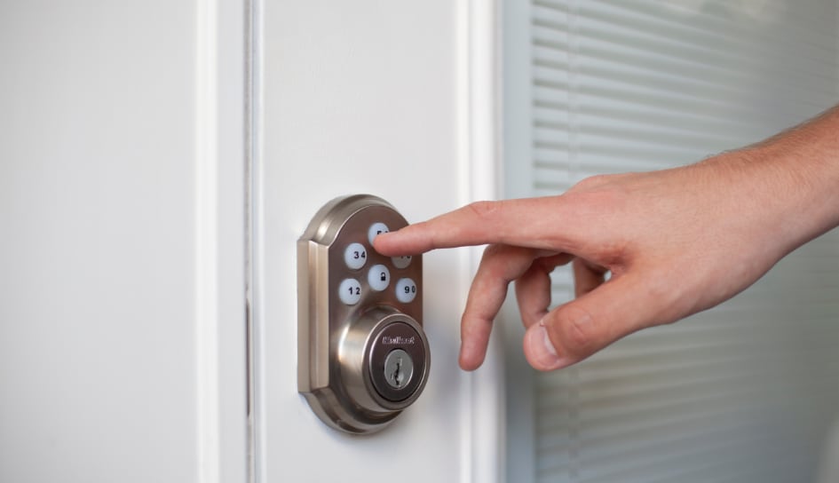 ADT smartlock on a Champaign home